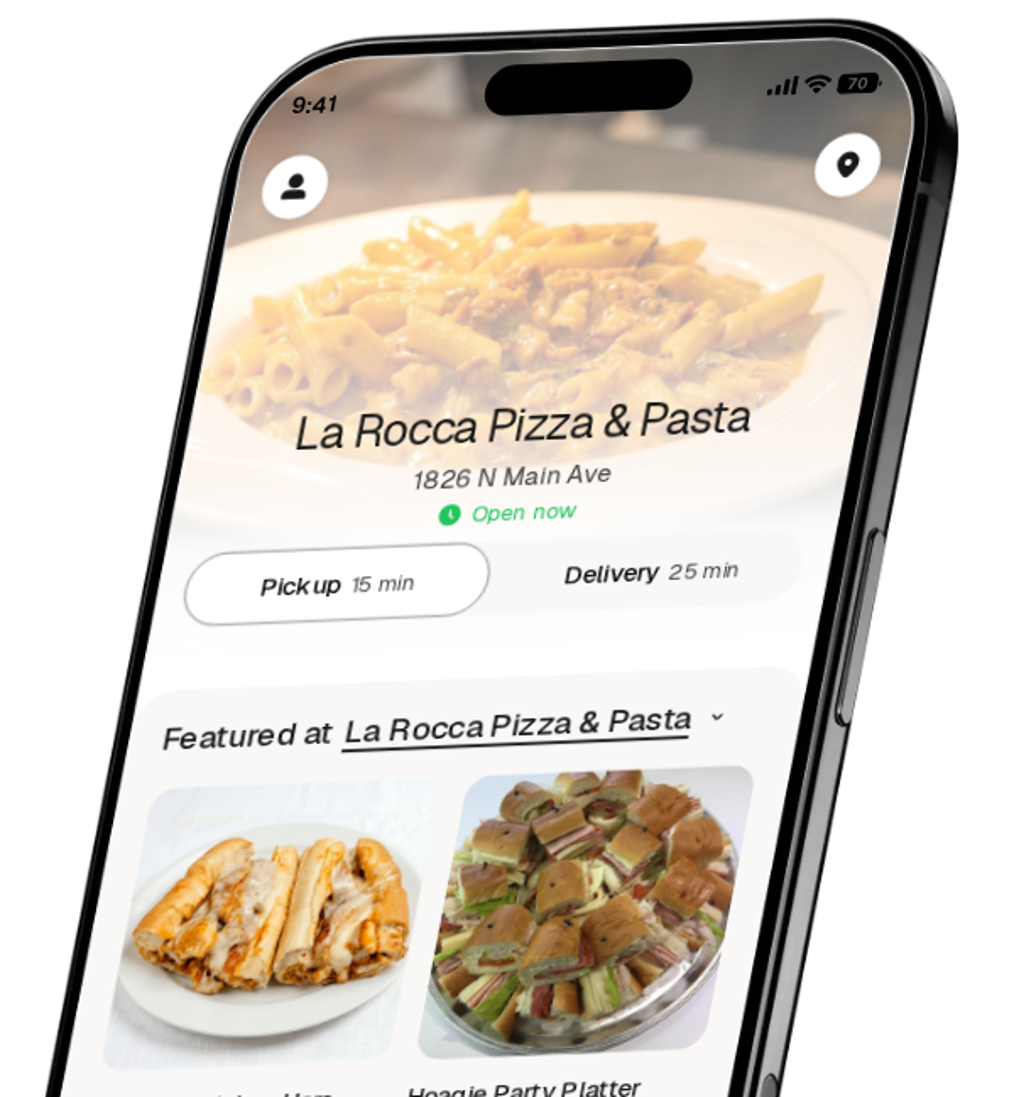 La Rocca Pizza & Pasta app preview