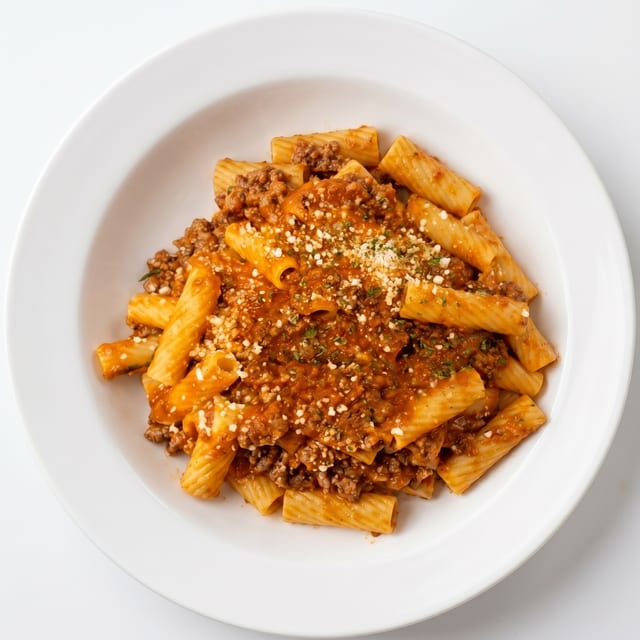 Penne & Meat Sauce.