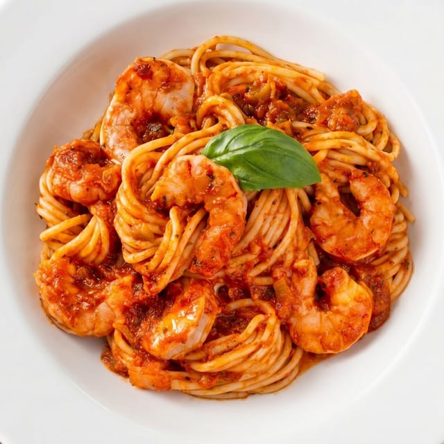 Spicy Shrimp Marinara.