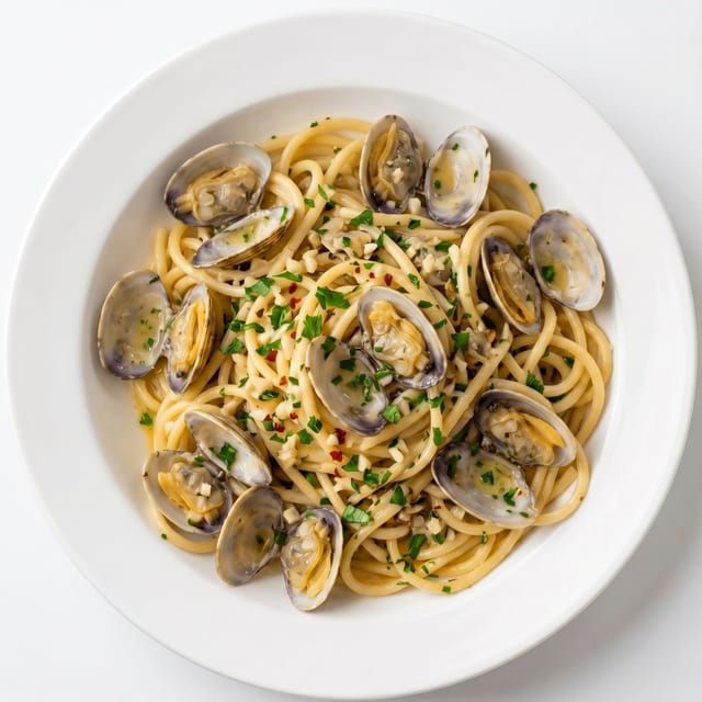 Spaghetti with Clam Sauce.