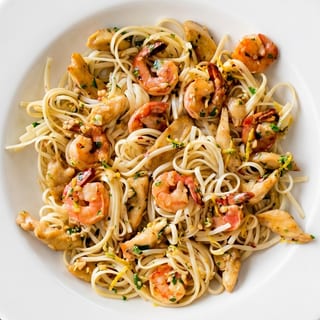 Scampi Chicken & Shrimp (Spaghetti)