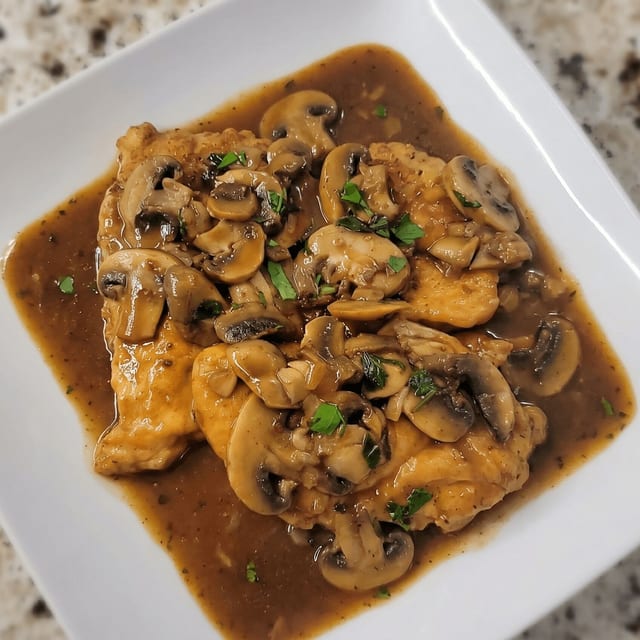 Chicken Creamy Marsala Dinner.