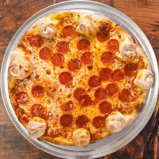 Garlic Knot Pizza.